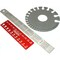 3 Jewelers Bur Wire Gauge Ruler Beading Measuring Tool